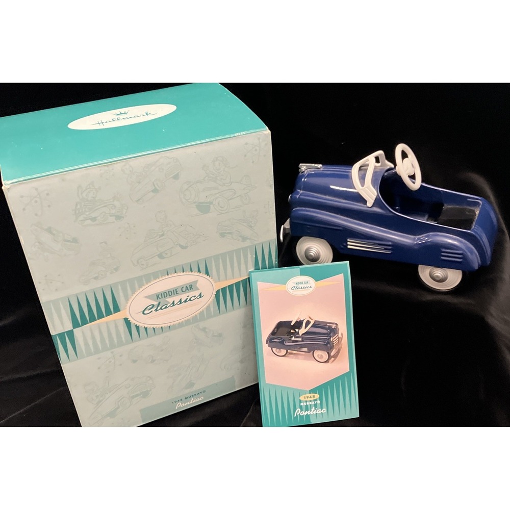 Vintage Hallmark Kiddie Car Classics 1948 Murray Pontiac Blue 1995 NIB